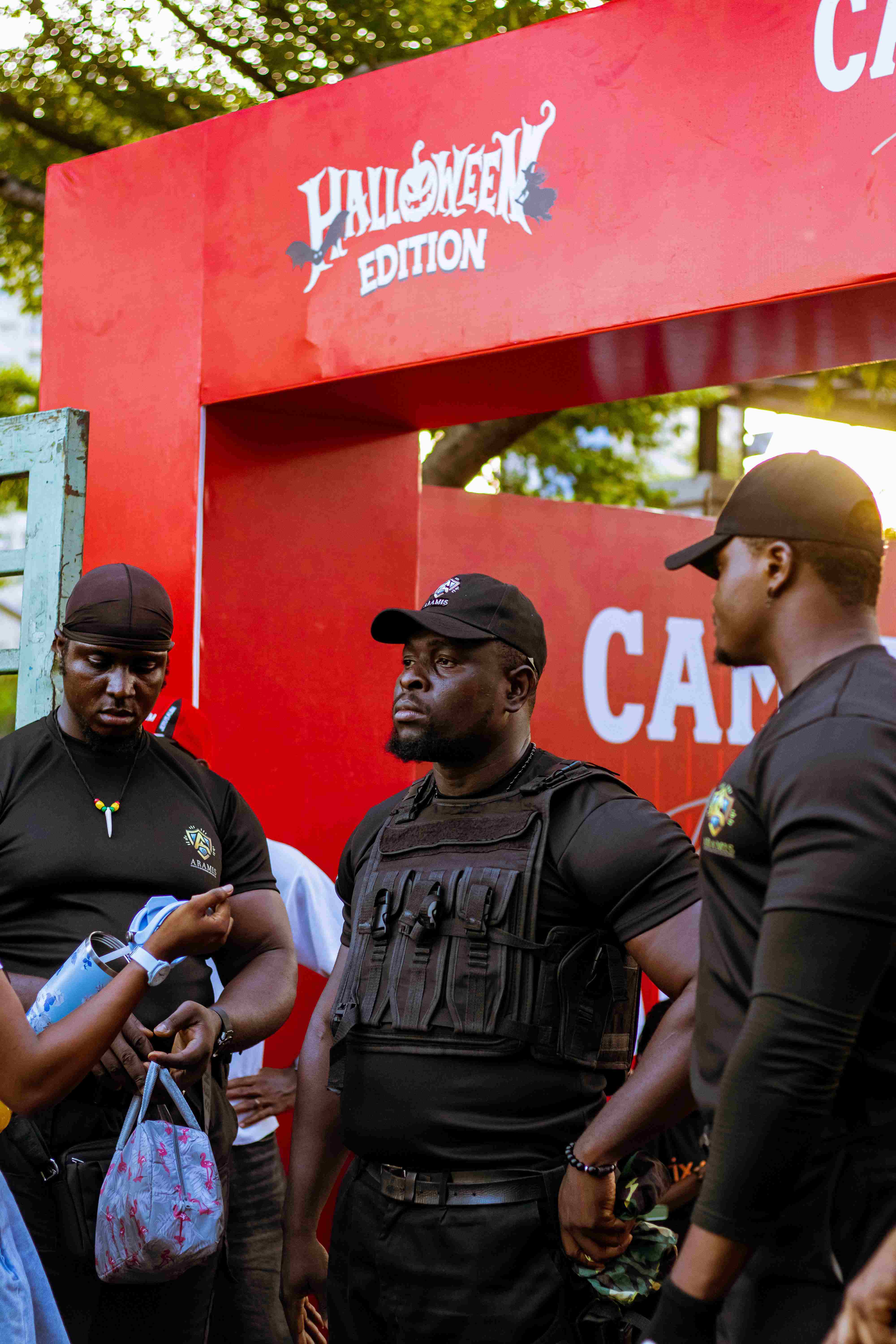 Aramis Sentry security team at an event