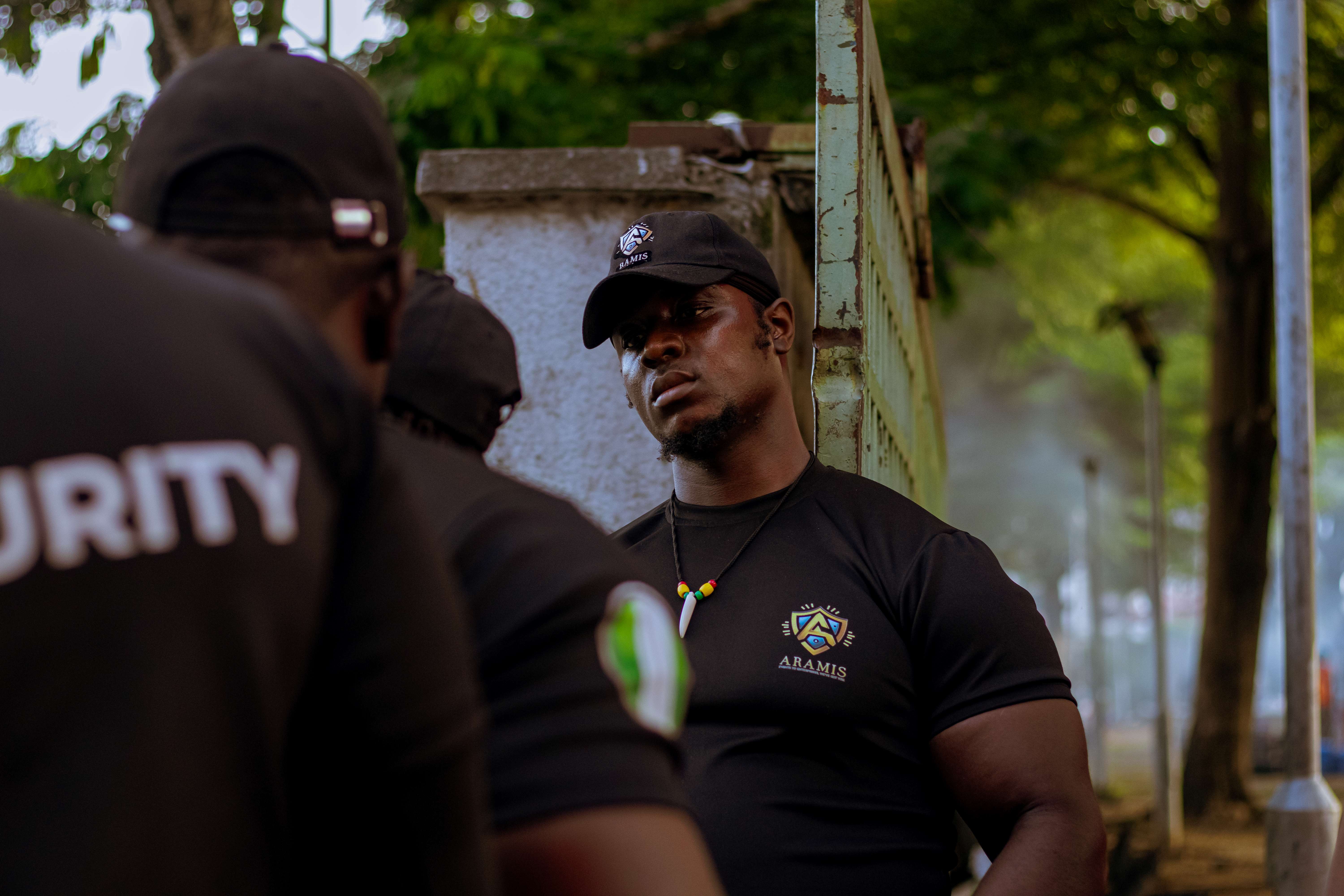 Aramis Sentry security professional at an event